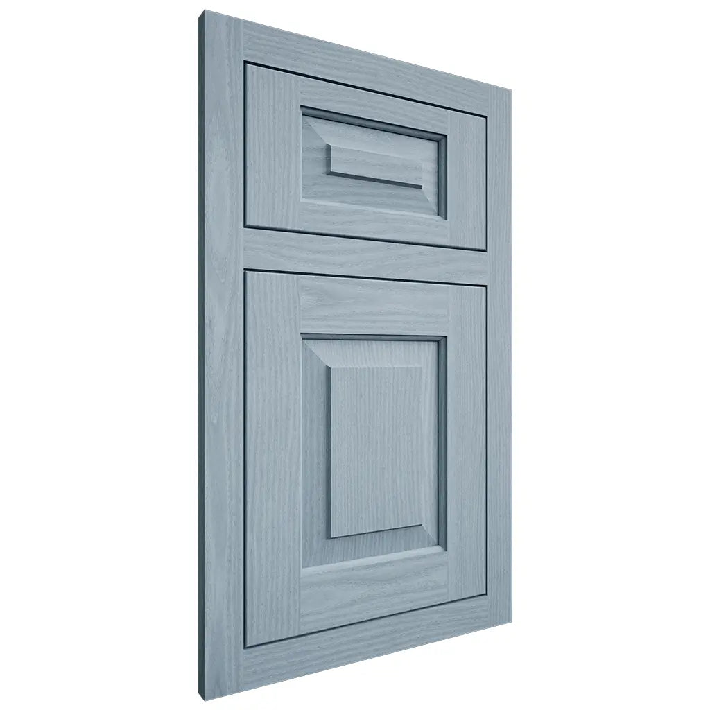 Shiloh Cabinetry Flush Inset Richmond White Oak Plain Cut Sky Door