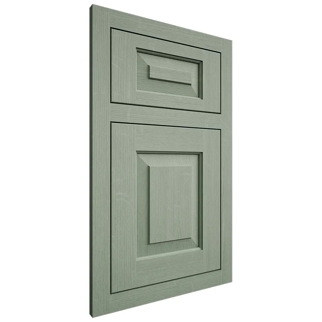 Shiloh Cabinetry Flush Inset Richmond White Oak Quarter Sawn Moss Door