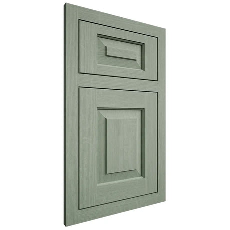 Shiloh Cabinetry Flush Inset Richmond White Oak Quarter Sawn Moss Door