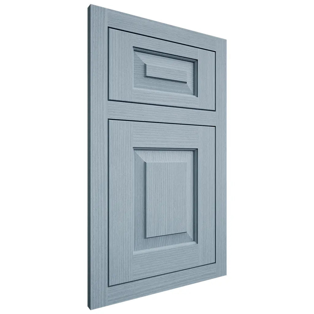 Shiloh Cabinetry Flush Inset Richmond White Oak Rift Cut Sky Door