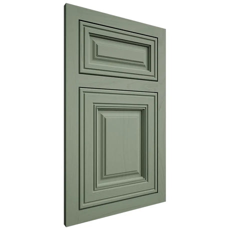 Shiloh Cabinetry Flush Inset Savannah Poplar Plain Cut Moss Door