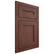 Shiloh Cabinetry Flush Inset Scottsdale Cherry Plain Cut Bourbon Door