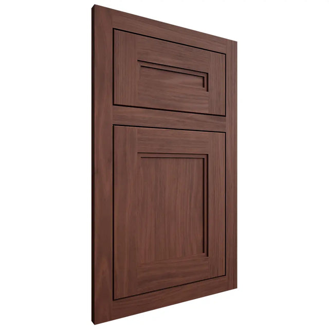 Shiloh Cabinetry Flush Inset Scottsdale Cherry Plain Cut Bourbon Door