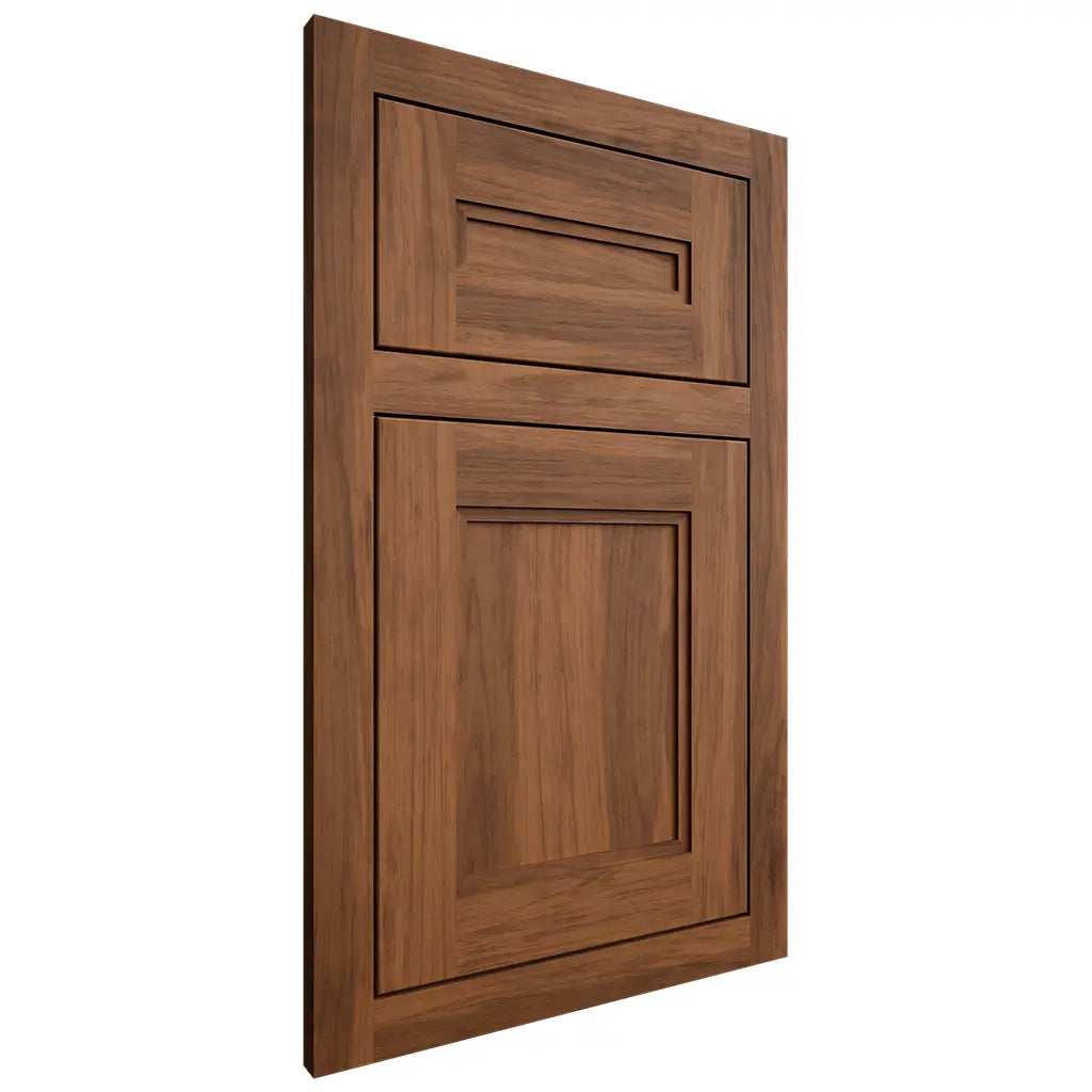 Shiloh Cabinetry Flush Inset Scottsdale Hickory Plain Cut Burnt Sugar Door