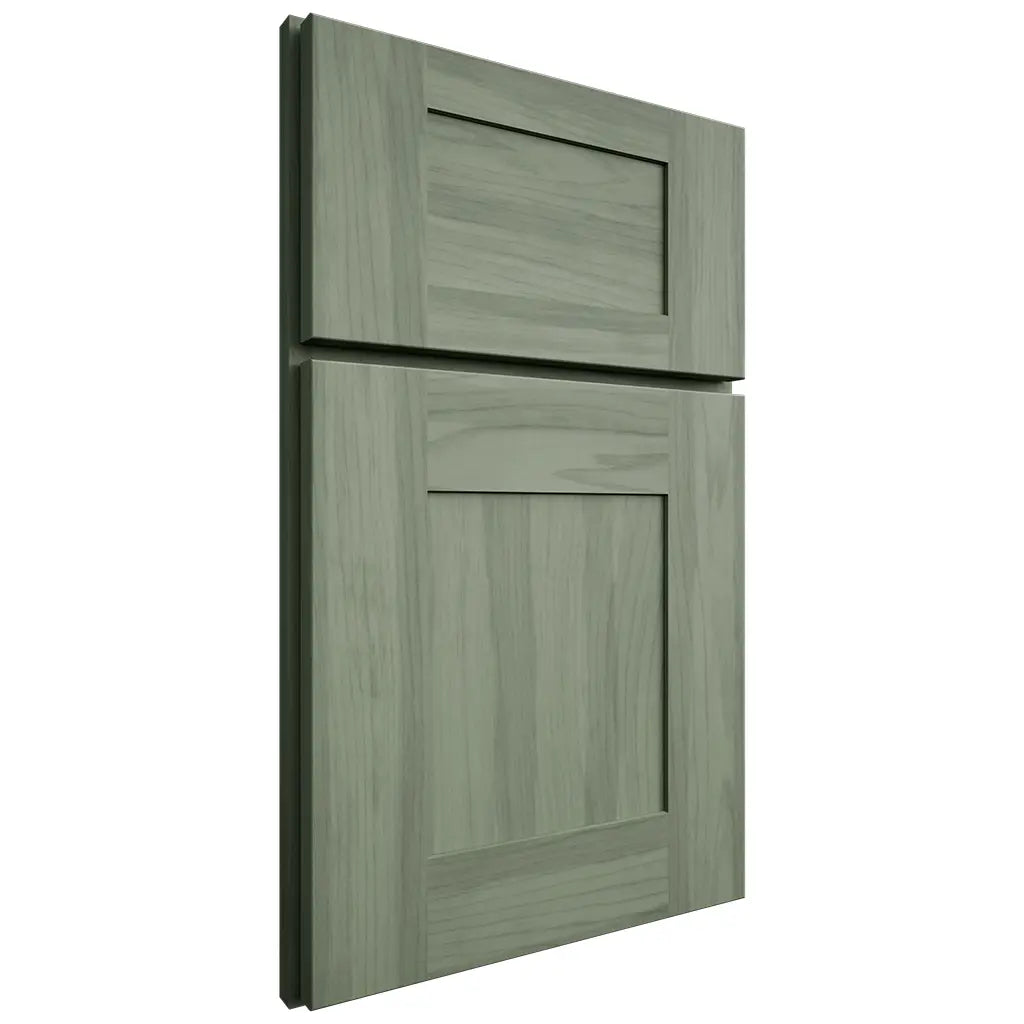 Shiloh Cabinetry Flush Inset Scottsdale Hickory Plain Cut Moss Door