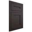 Shiloh Cabinetry Flush Inset Scottsdale Poplar Plain Cut Carbon Door