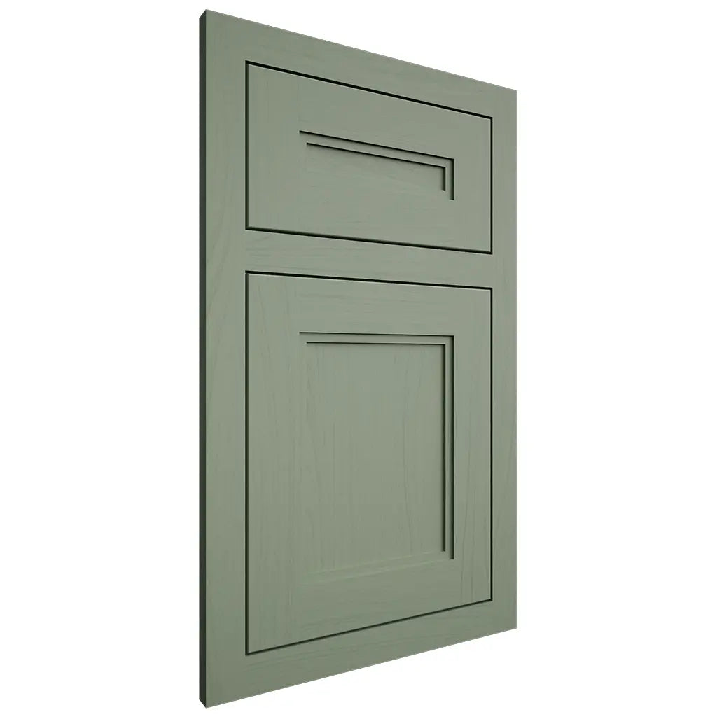 Shiloh Cabinetry Flush Inset Scottsdale Poplar Plain Cut Moss Door