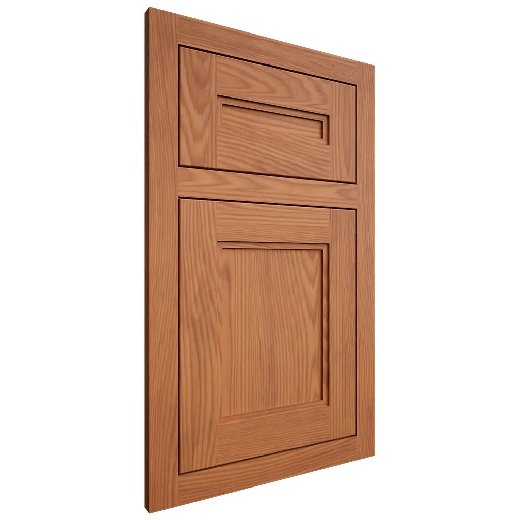 Shiloh Cabinetry Flush Inset Scottsdale Red Oak Plain Cut Harvest Door