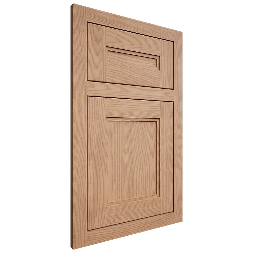 Shiloh Cabinetry Flush Inset Scottsdale Red Oak Plain Cut Natural Door