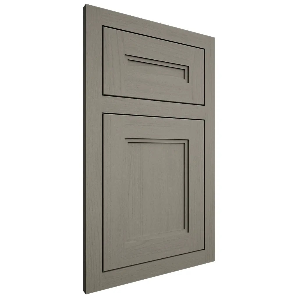 Shiloh Cabinetry Flush Inset Scottsdale Walnut Plain Cut Thyme Door