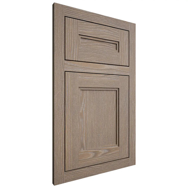 Shiloh Cabinetry Flush Inset Scottsdale White Oak Plain Cut Almond Door
