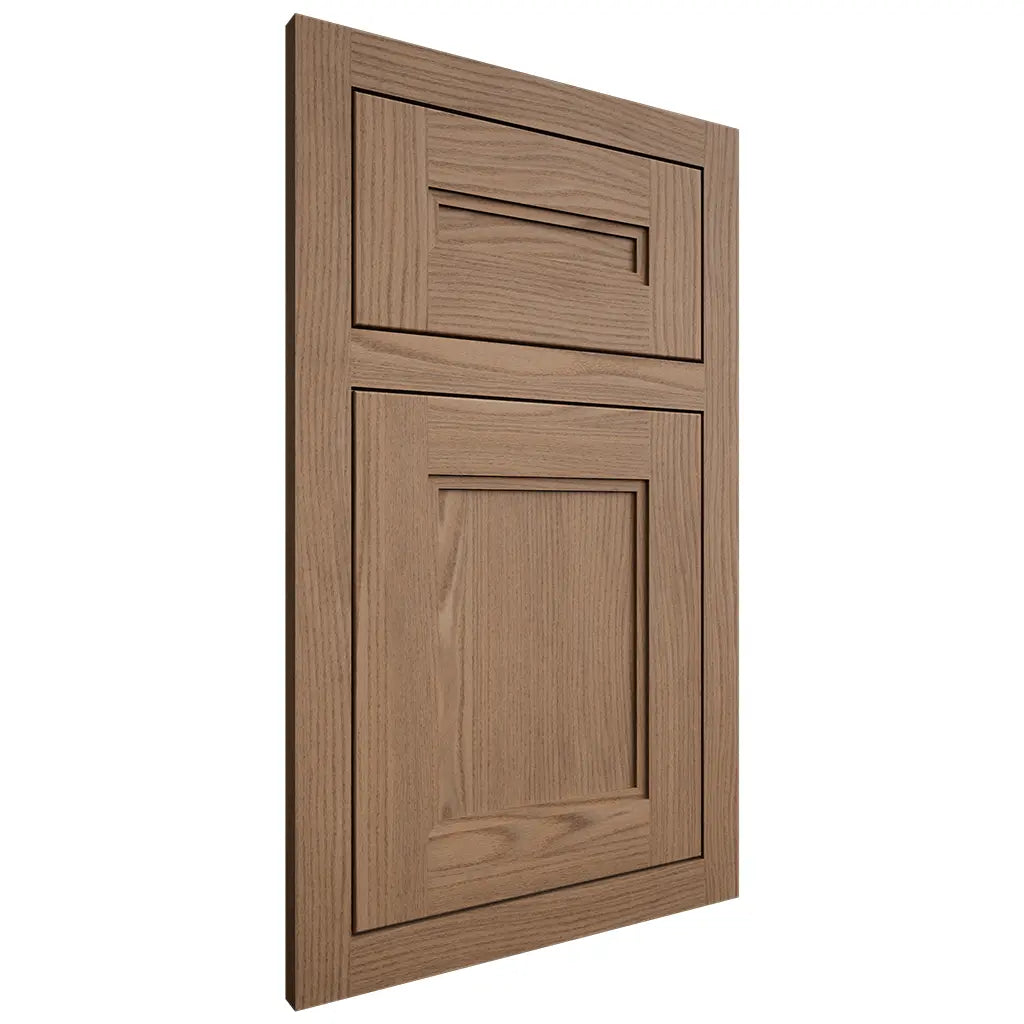 Shiloh Cabinetry Flush Inset Scottsdale White Oak Plain Cut Medium Door