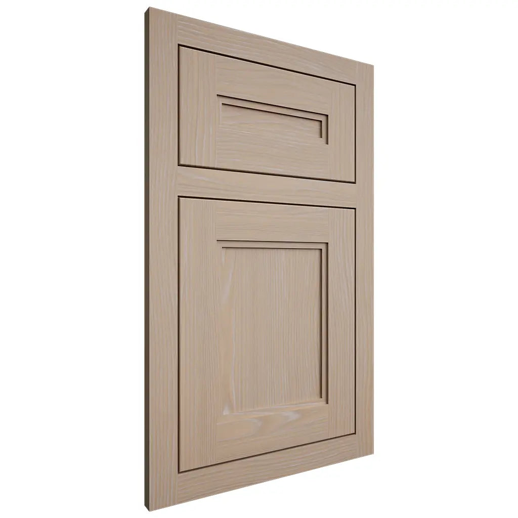 Shiloh Cabinetry Flush Inset Scottsdale White Oak Plain Cut Straw Door