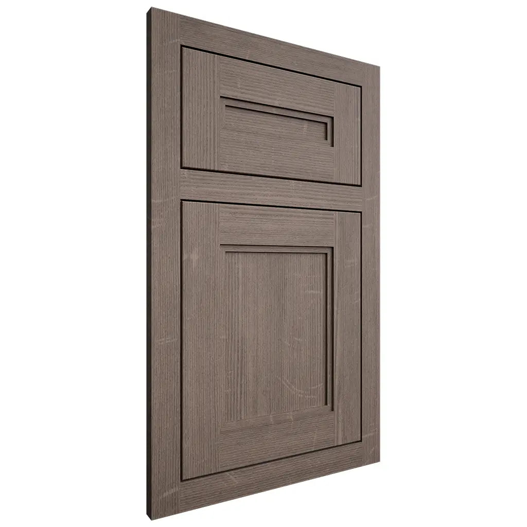 Shiloh Cabinetry Flush Inset Scottsdale White Oak Quarter Sawn Clay Door