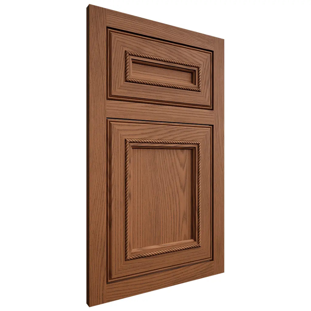 Shiloh Cabinetry Flush Inset Shelby Red Oak Plain Cut Braun Door