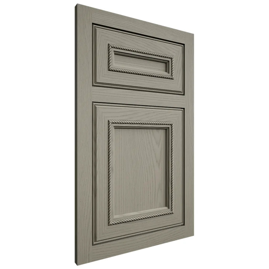 Shiloh Cabinetry Flush Inset Shelby Red Oak Plain Cut Thyme Door