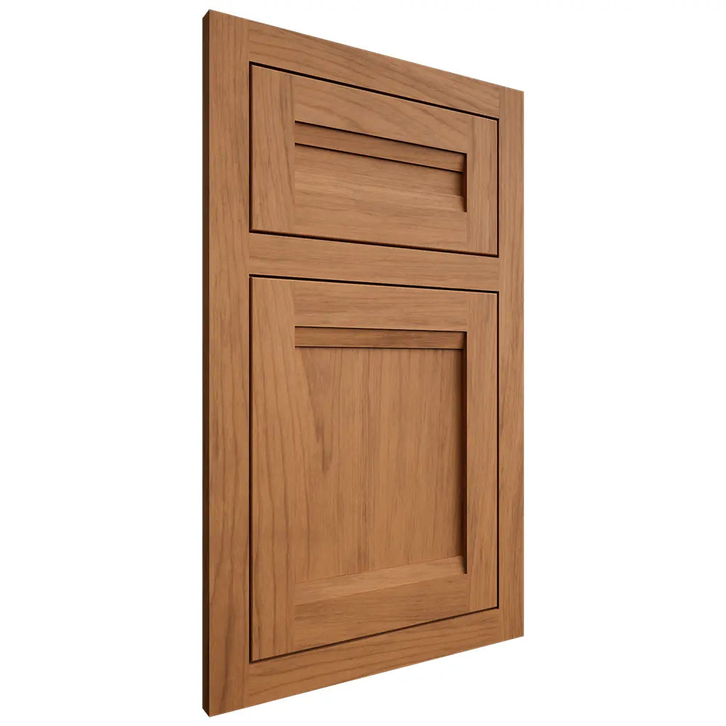 Shiloh Cabinetry Flush Inset Somerset Alder Plain Cut Caramel Door