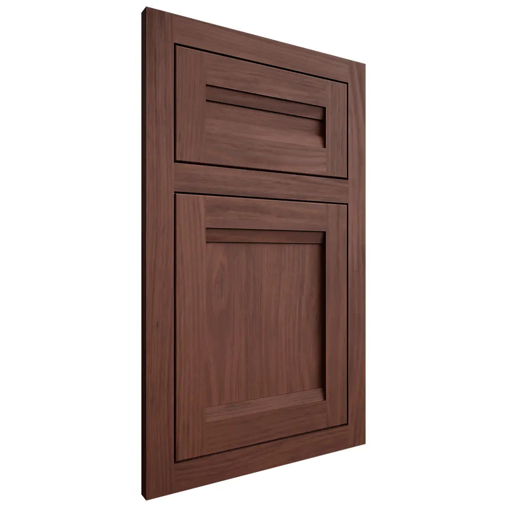 Shiloh Cabinetry Flush Inset Somerset Cherry Plain Cut Bourbon Door
