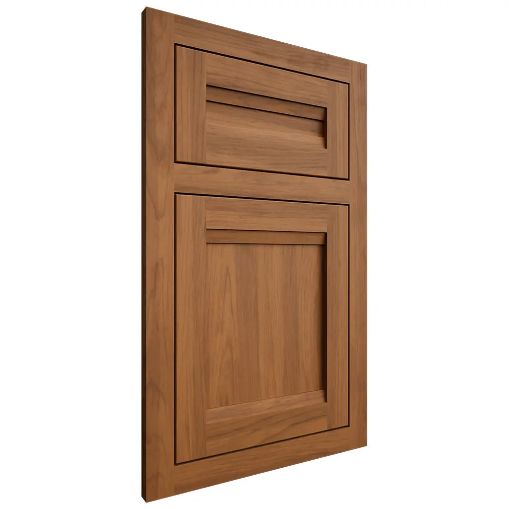 Shiloh Cabinetry Flush Inset Somerset Hickory Plain Cut Chestnut Door