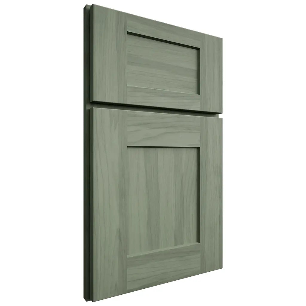 Shiloh Cabinetry Flush Inset Somerset Hickory Plain Cut Moss Door