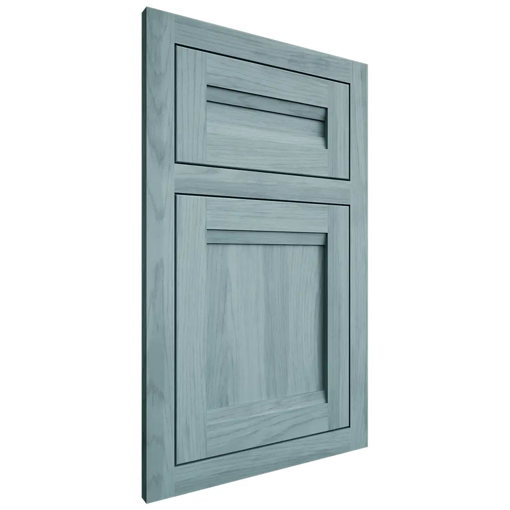 Shiloh Cabinetry Flush Inset Somerset Hickory Plain Cut Sky Door