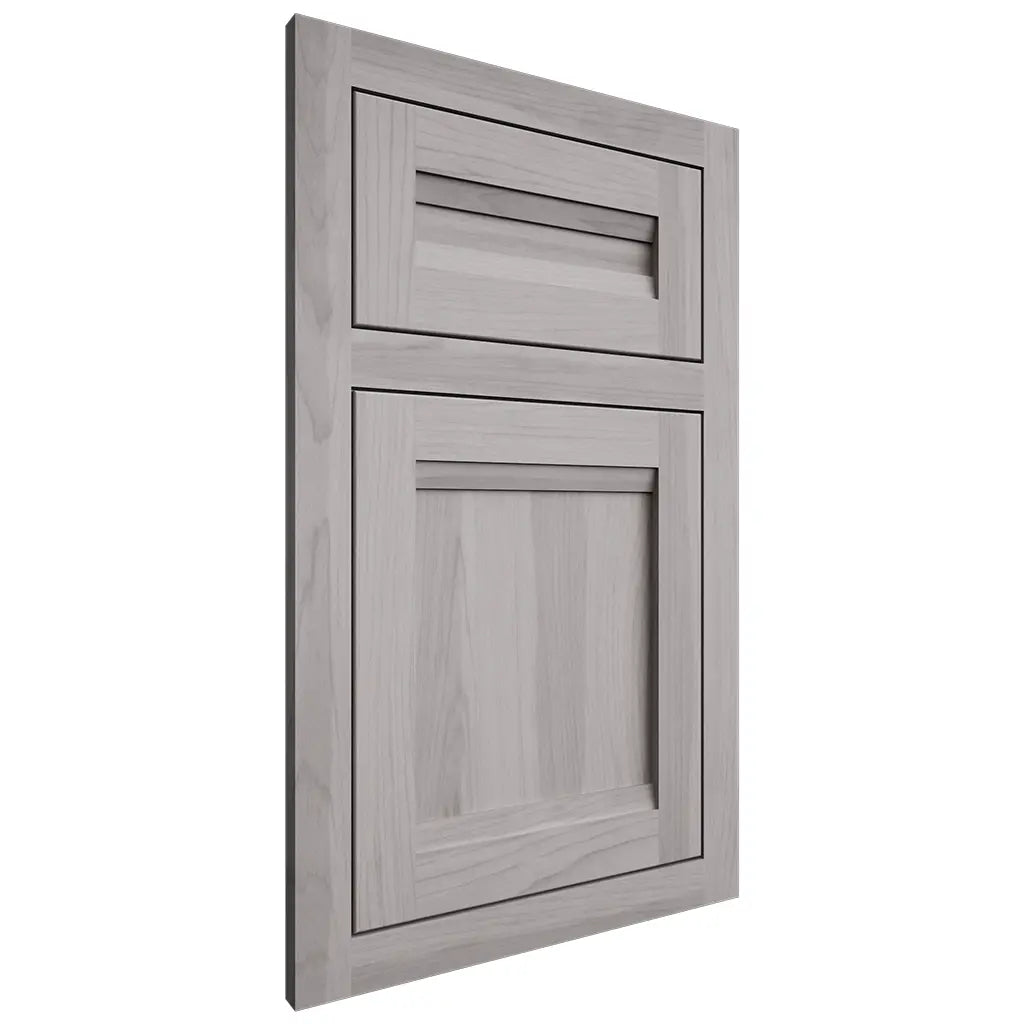 Shiloh Cabinetry Flush Inset Somerset Hickory Plain Cut Stratus Door