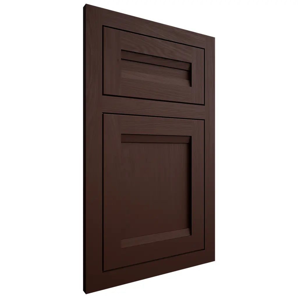 Shiloh Cabinetry Flush Inset Somerset Maple Plain Cut Cocoa Door