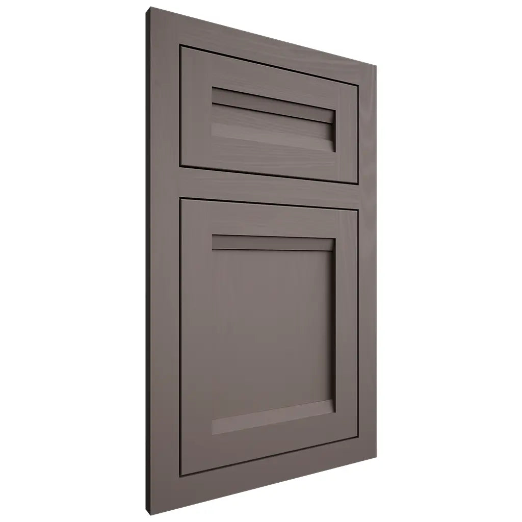 Shiloh Cabinetry Flush Inset Somerset Poplar Plain Cut Heatherstone Door