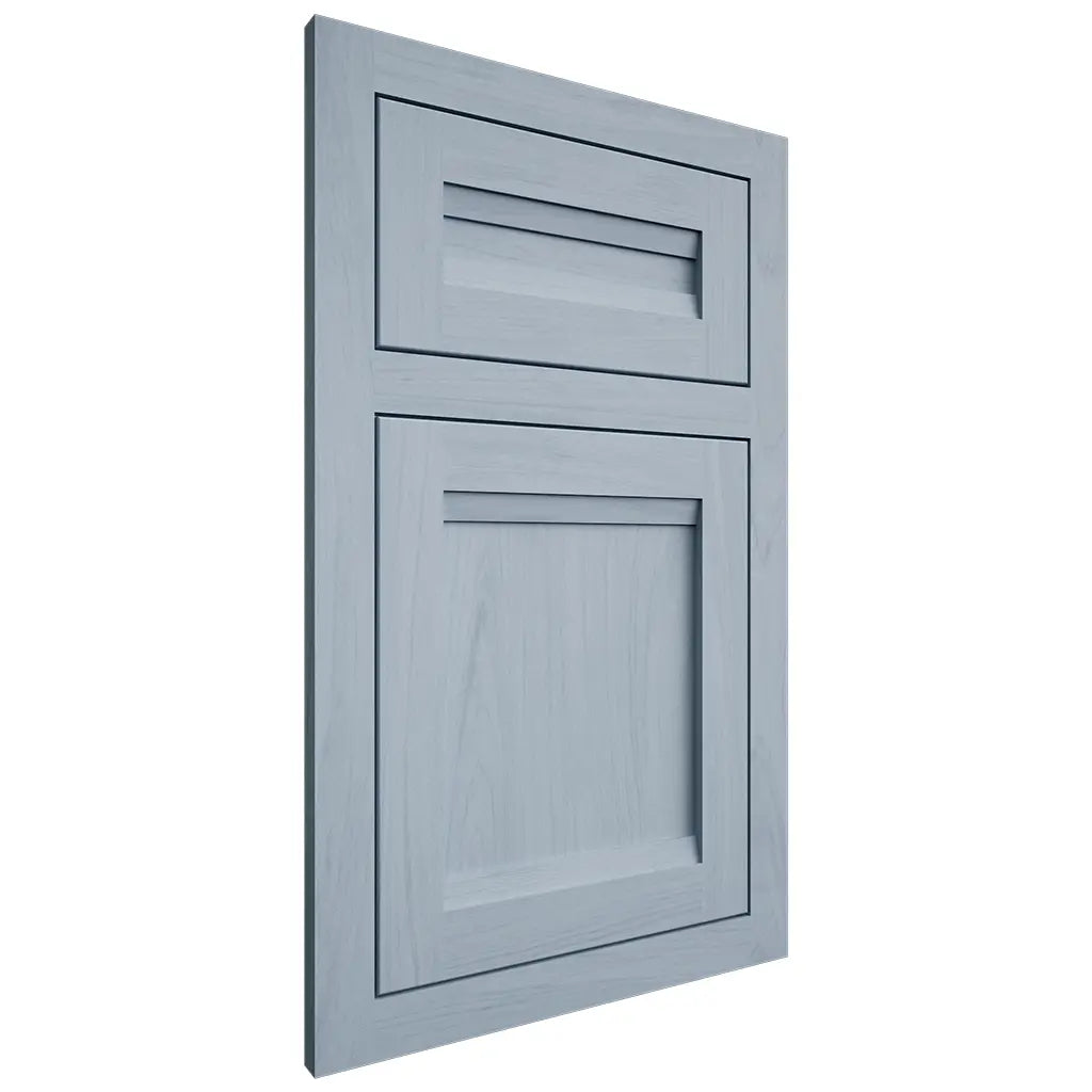 Shiloh Cabinetry Flush Inset Somerset Poplar Plain Cut Sky Door