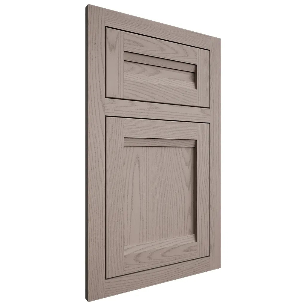 Shiloh Cabinetry Flush Inset Somerset Red Oak Plain Cut Sterling Door