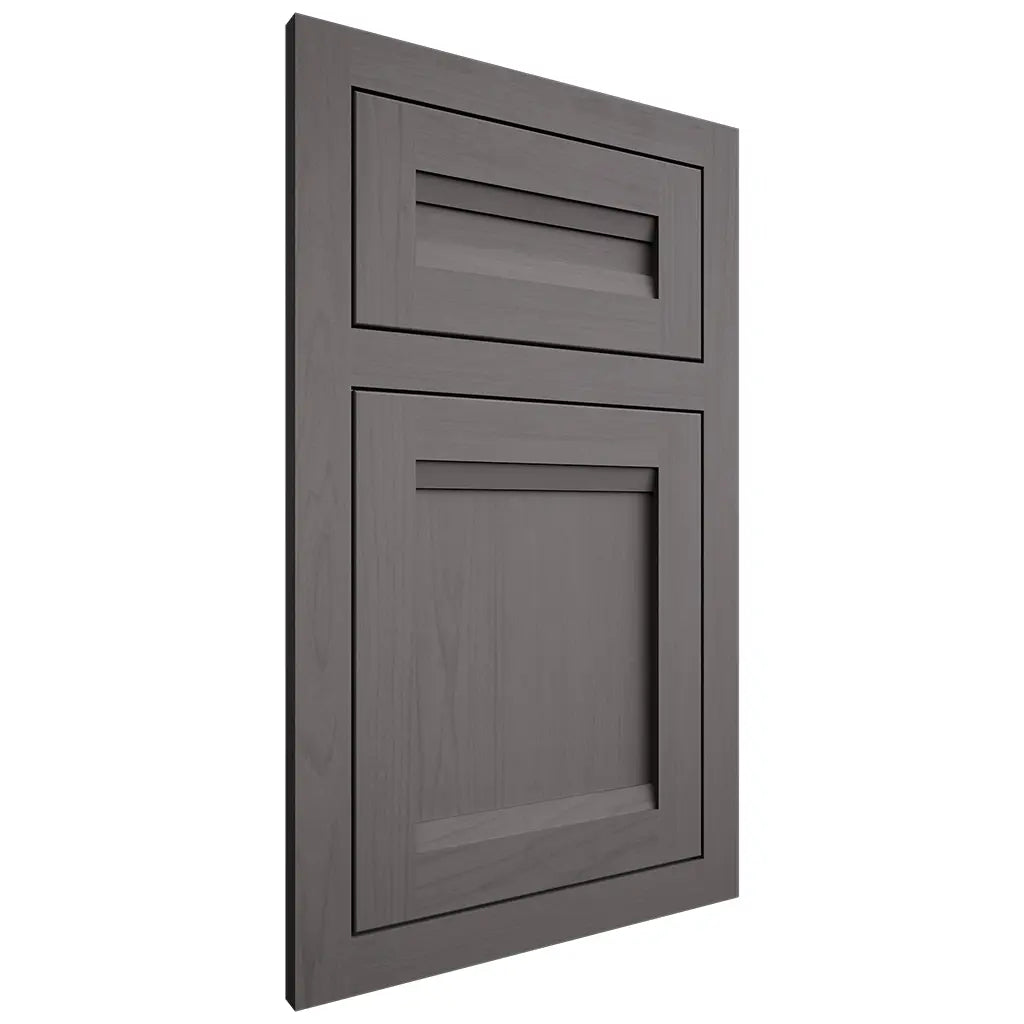 Shiloh Cabinetry Flush Inset Somerset Walnut Plain Cut Cadet Door