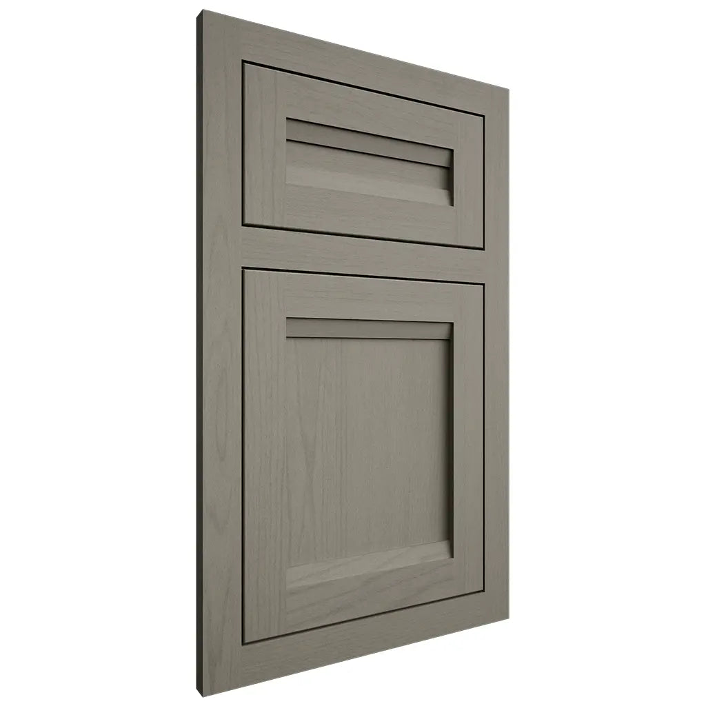 Shiloh Cabinetry Flush Inset Somerset Walnut Plain Cut Thyme Door
