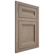 Shiloh Cabinetry Flush Inset Somerset White Oak Plain Cut Almond Door