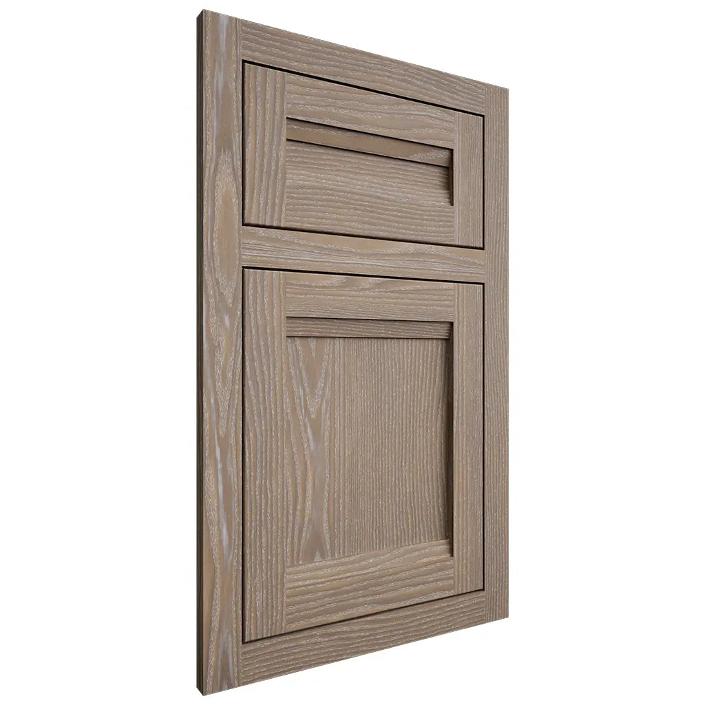 Shiloh Cabinetry Flush Inset Somerset White Oak Plain Cut Almond Door
