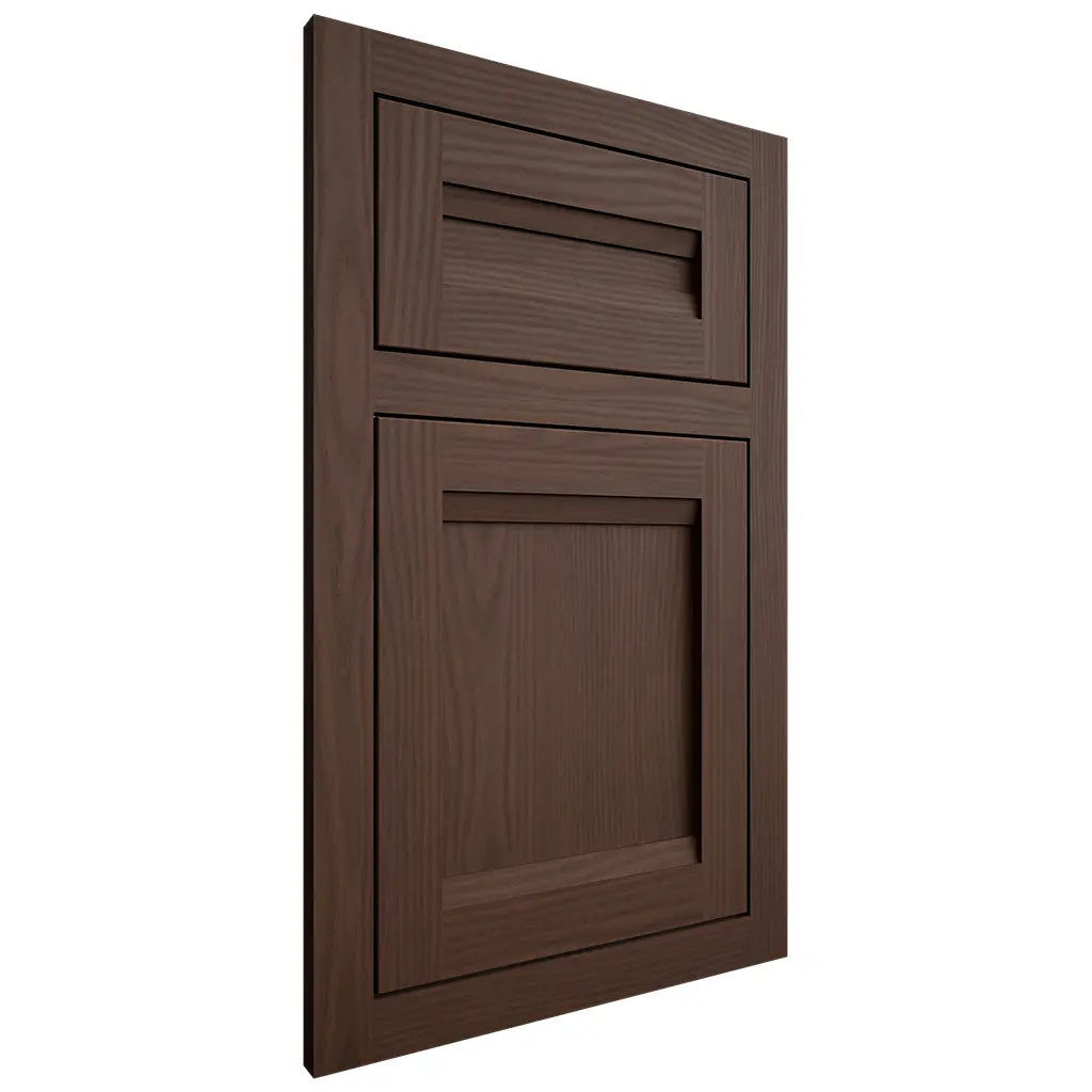 Shiloh Cabinetry Flush Inset Somerset White Oak Plain Cut Braun Door