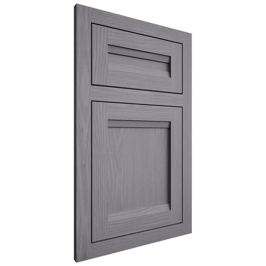 Shiloh Cabinetry Flush Inset Somerset White Oak Plain Cut Cadet Door