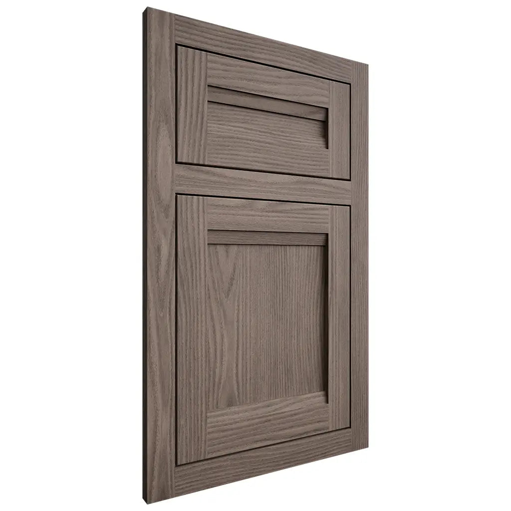 Shiloh Cabinetry Flush Inset Somerset White Oak Plain Cut Clay Door