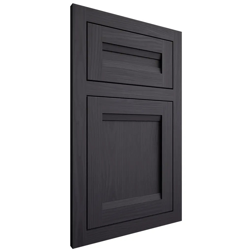 Shiloh Cabinetry Flush Inset Somerset White Oak Plain Cut Harbor Door