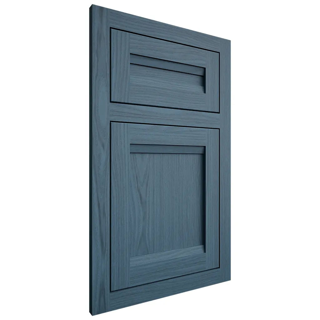 Shiloh Cabinetry Flush Inset Somerset White Oak Plain Cut Hudson Door