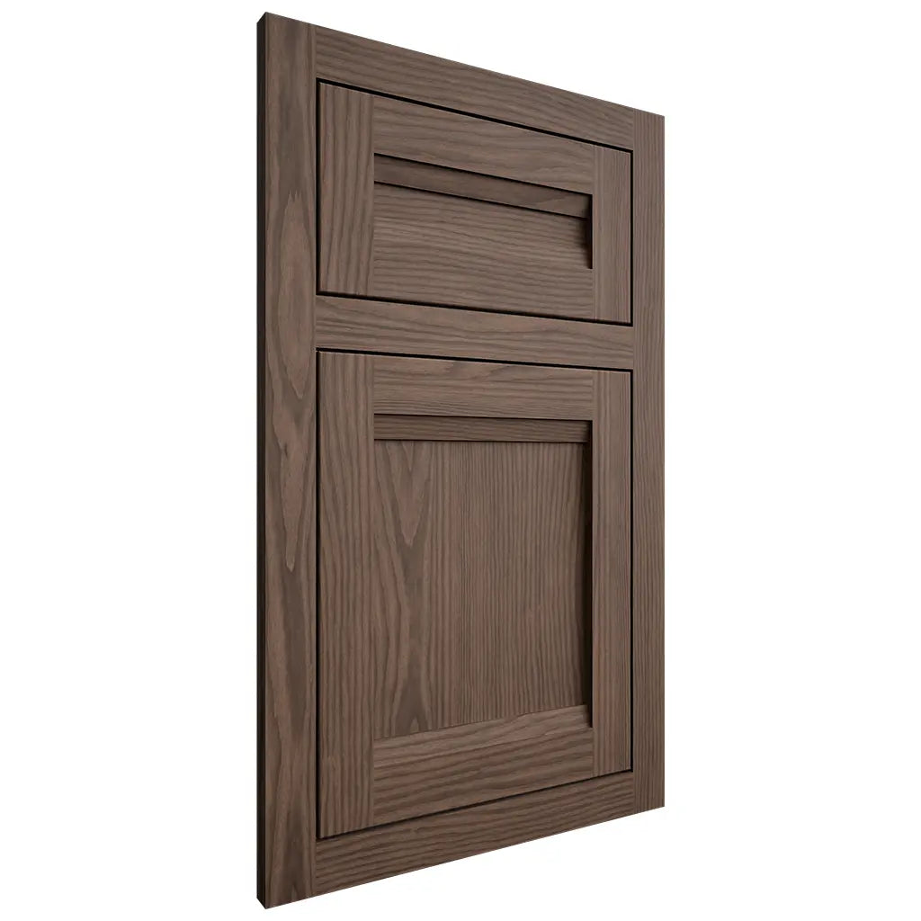 Shiloh Cabinetry Flush Inset Somerset White Oak Plain Cut Mineral Door