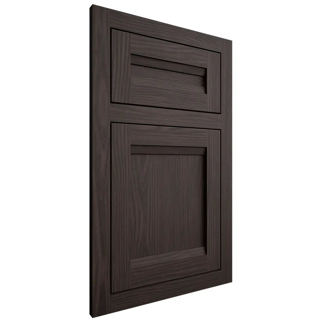 Shiloh Cabinetry Flush Inset Somerset White Oak Plain Cut Morel Door
