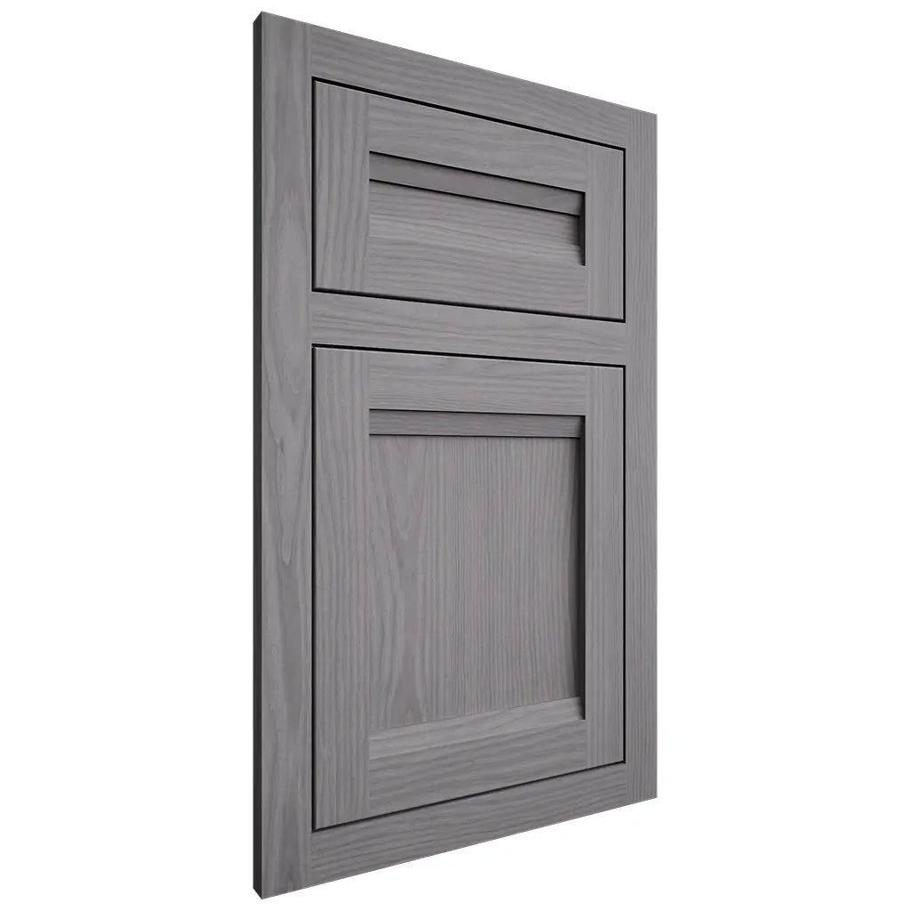 Shiloh Cabinetry Flush Inset Somerset White Oak Plain Cut Sterling Door