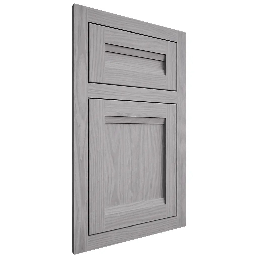 Shiloh Cabinetry Flush Inset Somerset White Oak Plain Cut Stratus Door