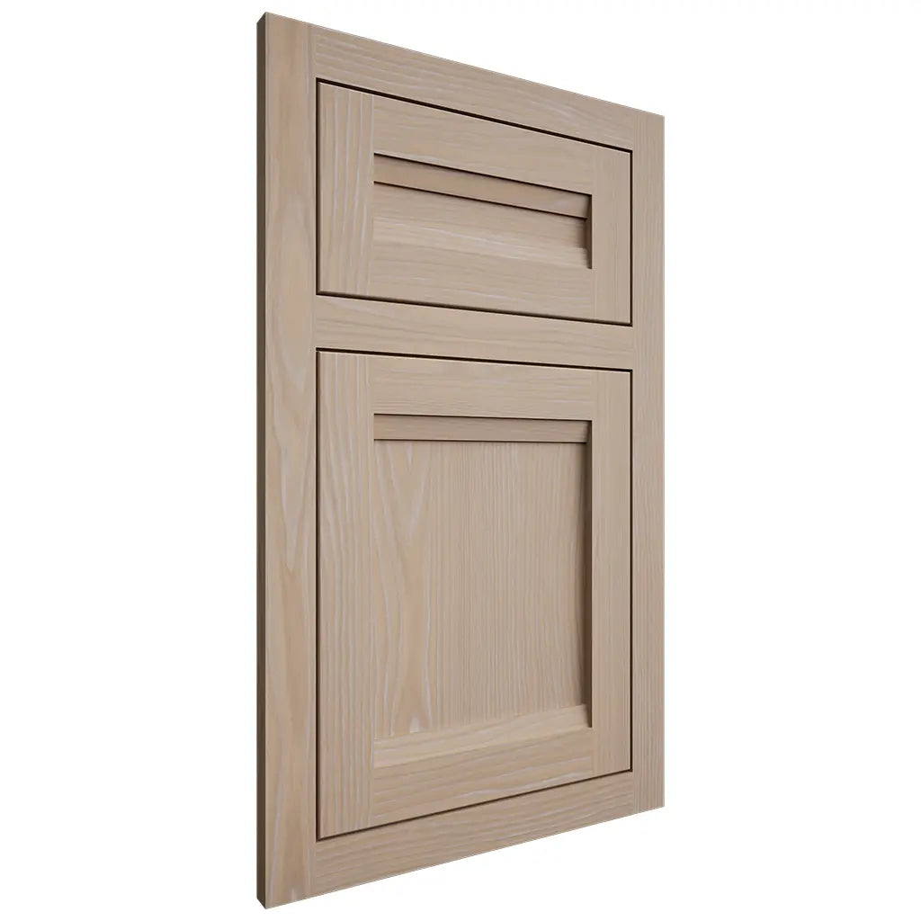 Shiloh Cabinetry Flush Inset Somerset White Oak Plain Cut Straw Door