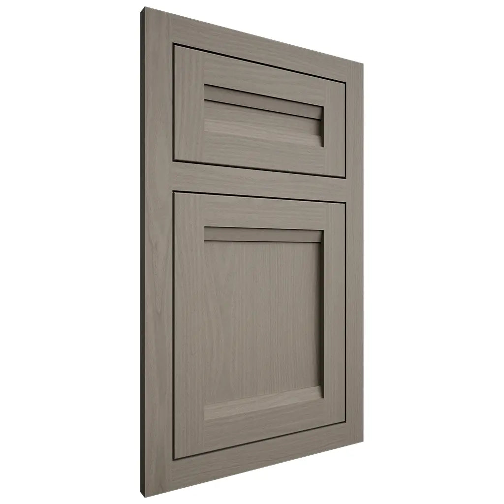 Shiloh Cabinetry Flush Inset Somerset White Oak Plain Cut Thyme Door