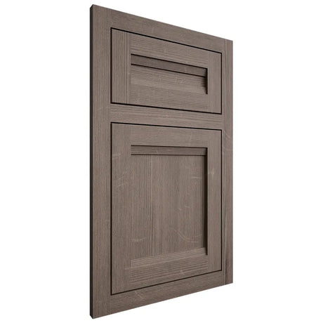 Shiloh Cabinetry Flush Inset Somerset White Oak Quarter Sawn Clay Door