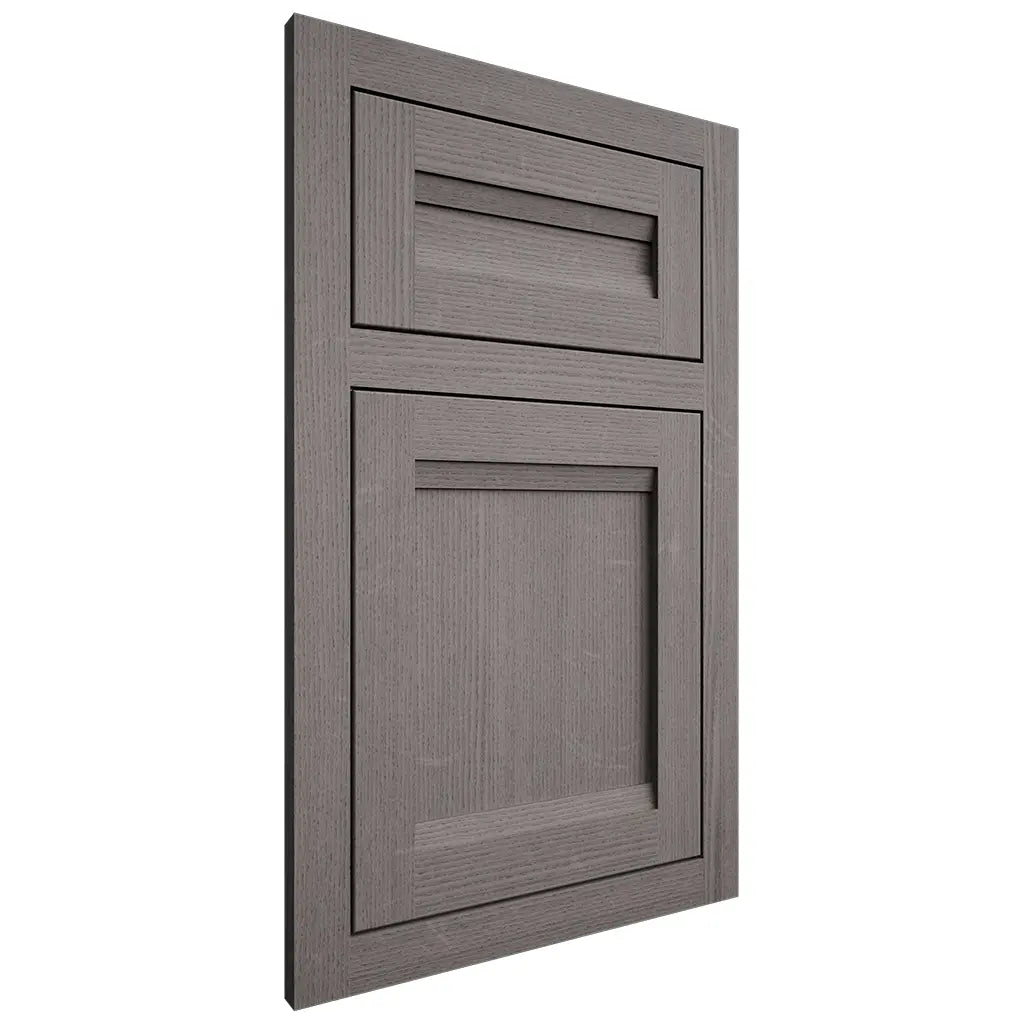 Shiloh Cabinetry Flush Inset Somerset White Oak Quarter Sawn Flagstone Door