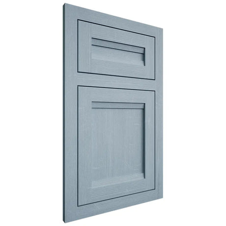 Shiloh Cabinetry Flush Inset Somerset White Oak Quarter Sawn Sky Door