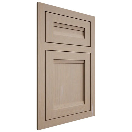 Shiloh Cabinetry Flush Inset Somerset White Oak Quarter Sawn Straw Door