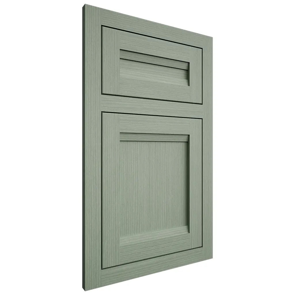 Shiloh Cabinetry Flush Inset Somerset White Oak Rift Cut Moss Door